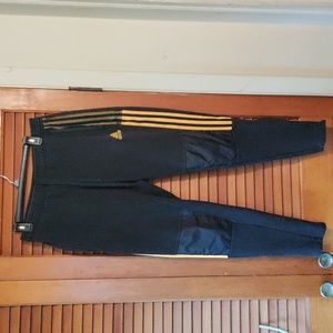 adidas Black and Yellow Sweatpants